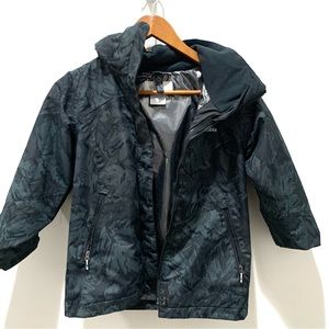 Columbia Bugaboo II Interchange 3-in-1 Ski/Winter Jacket Black Flurries …